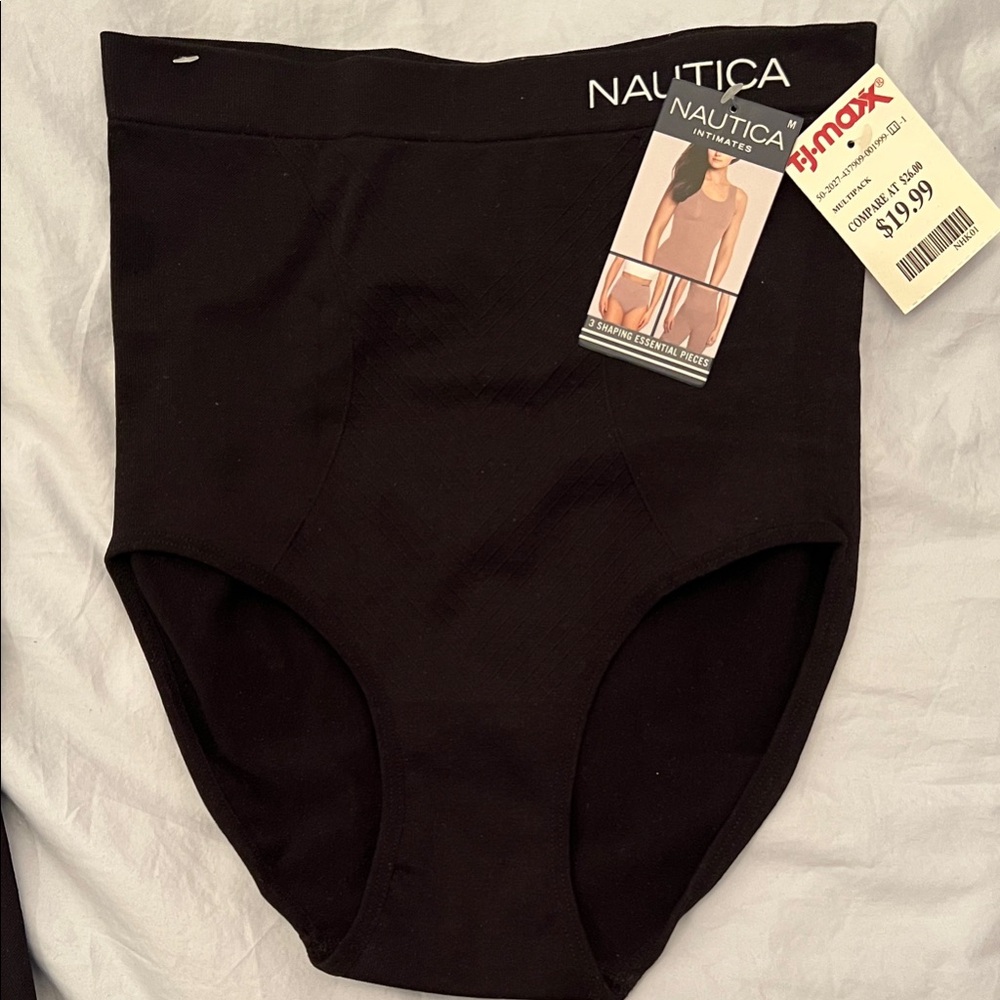 Nautica Black Seamless Shapewear set, size m